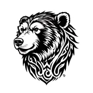Tribal Bear tattoo design idea