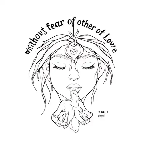 without fear of love and other demons Kali uchis album cover tattoo design idea