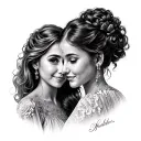 Aunt And Niece tattoo design idea