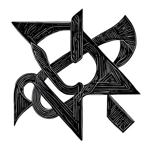 "A minimalistic symbol representing calm strength, resilience, and a never-give-up mindset—personal and subtle, understo tattoo design idea