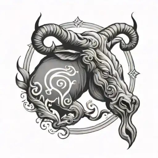 taurus zodiac sign sigma male symbol tattoo design idea