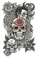 1993 flash sheet tattoo design idea