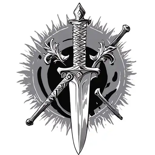 German Sword tattoo design idea