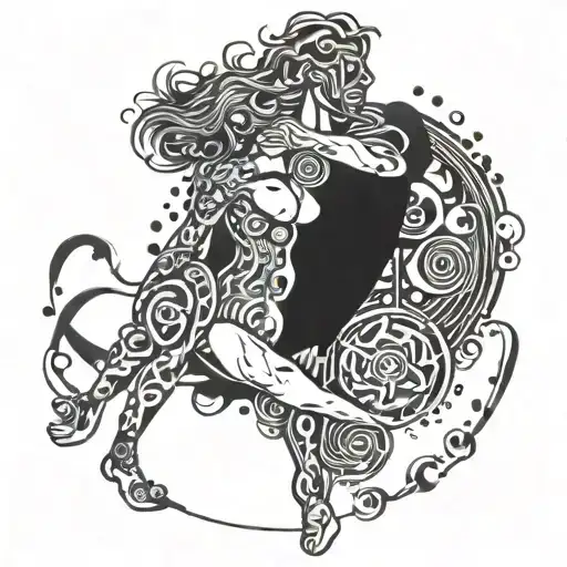 techno music, drugs used, rituals, connection, love, sex, pshychedelic, union, dancing tattoo design idea