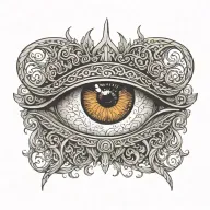 viking witch evileye  tattoo design idea