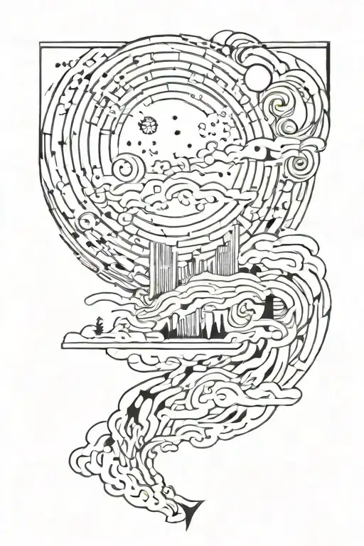 Do not go gentle into that good night tattoo design idea