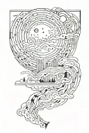 Do not go gentle into that good night tattoo design idea