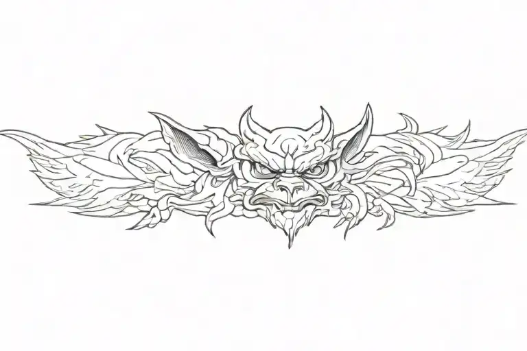 smokey, gargoyle, dark, eyes tattoo design idea