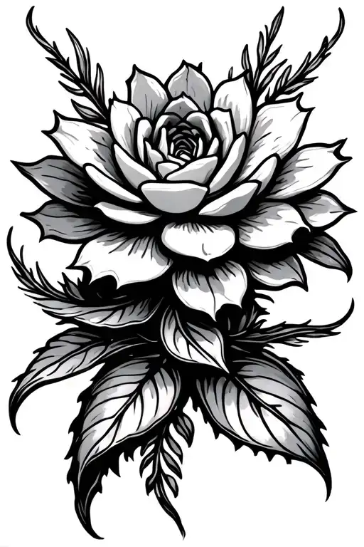 succulent tattoo tattoo design idea