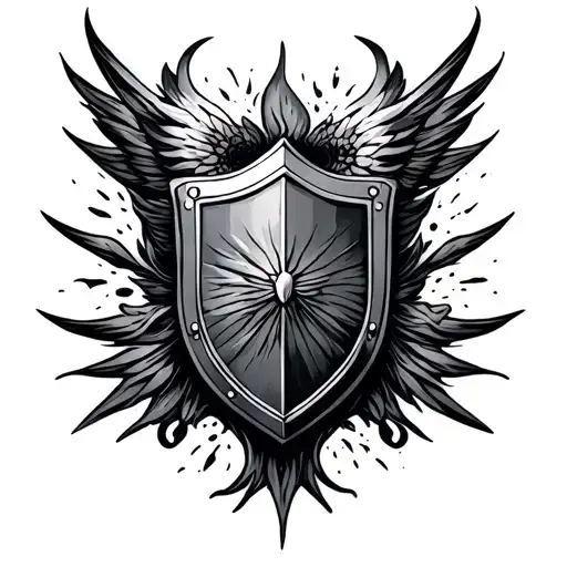 Sheild tattoo design idea