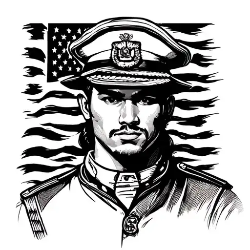 Philippines and US Navy sailor tattoo design idea