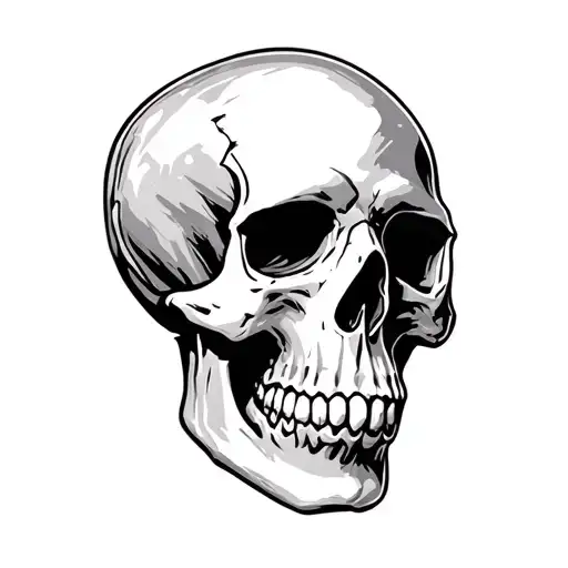 skull type 1 diabetic autistic medical alert tattoo design idea