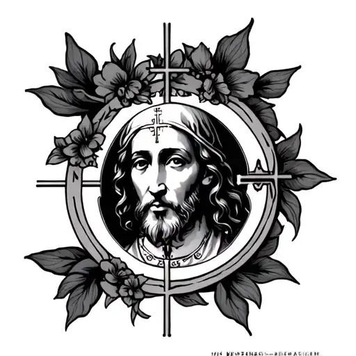 Catholic tattoo design idea