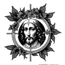 Catholic tattoo design idea
