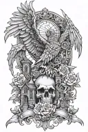 Fantasy/Romance book theme using aspects of the Fourth Wing Series tattoo design idea