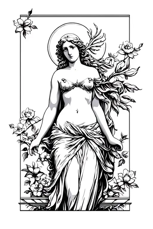 Aphrodite the goddess of love tattoo tattoo design idea