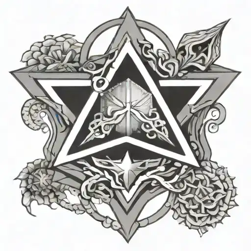 Pentagon tattoo design idea