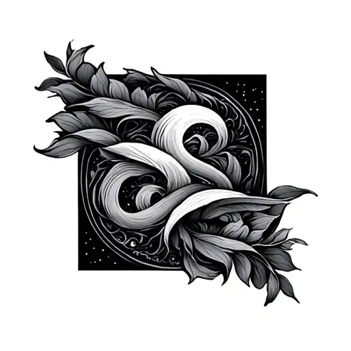 meander tattoo design idea