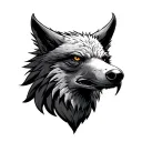 wolf head, viking, Marine corps eagle globe tattoo design idea