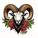 aries ram tattoo design idea