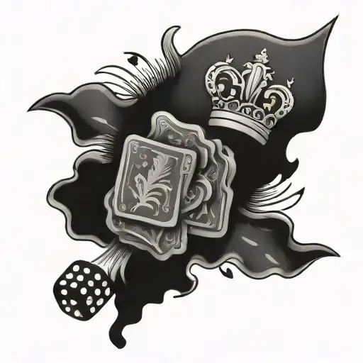 poland and gambling tattoo design idea