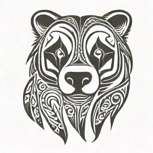 badger paw print tattoo design idea