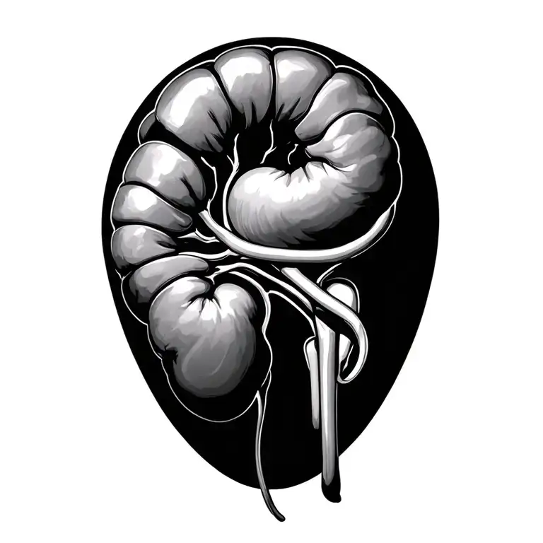kidney disease tattoo design idea