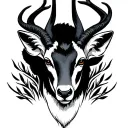 Springbok tattoo design idea
