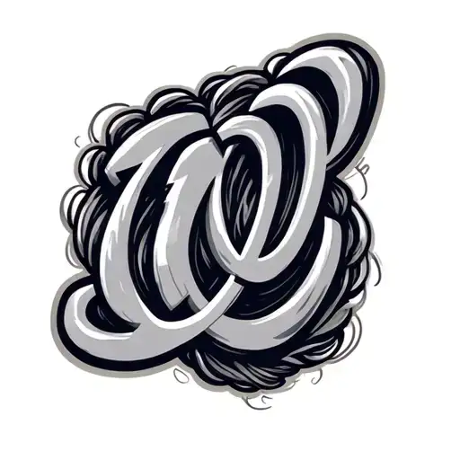 washington nationals curly w tattoo design idea