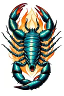 Scorpio tattoo design idea