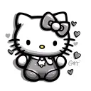 Hello Kitty tattoo design idea