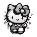 Hello Kitty tattoo design idea