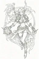 Arcane league of legends tattoo design idea