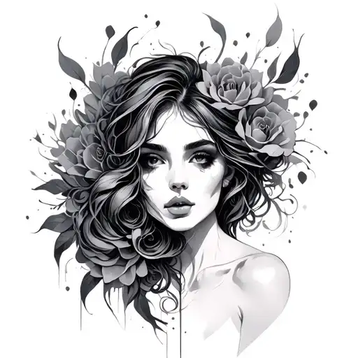 Dark Feminine Energy tattoo design idea