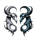 Aries Pisces Leo Gemini and Aquarius incorporated tattaoo tattoo design idea