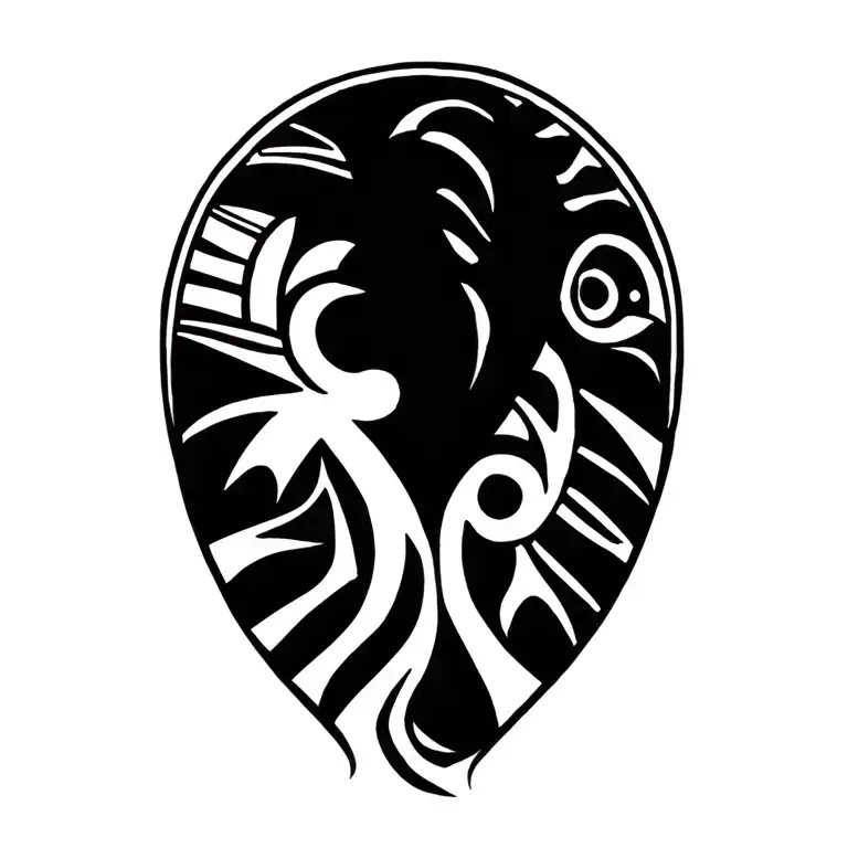 taino Dominican Republic rhode island tattoo design idea