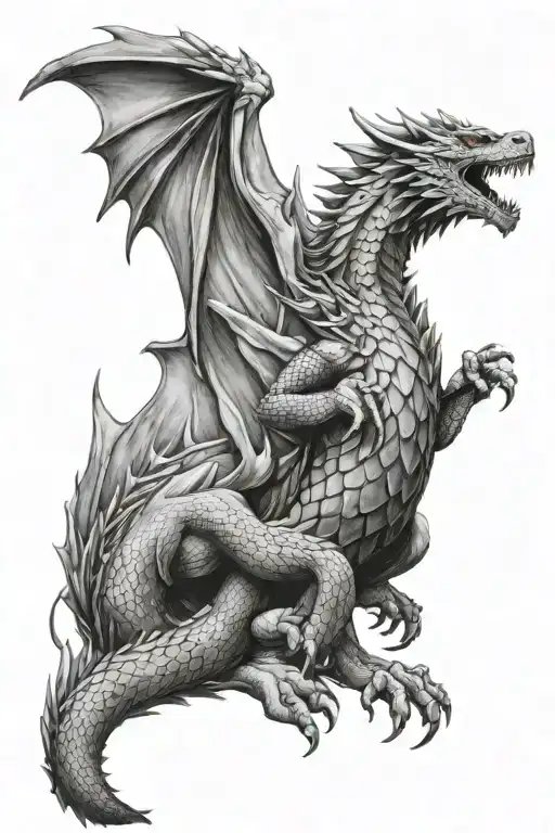 game of thrones dragon sleeve tattoo featuring fire and ice  tattoo design idea
