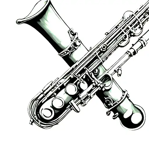 Bass Clarinet tattoo design idea