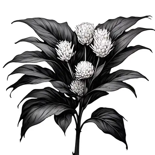 rice plant tattoo design idea