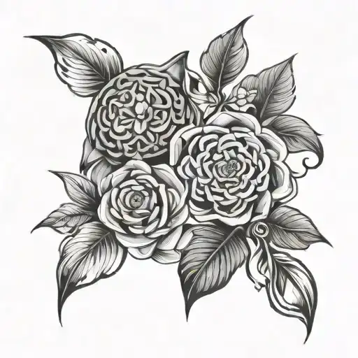 matching couples tattoo tattoo design idea