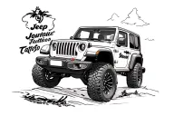 Jeep Wrangler tattoo design idea