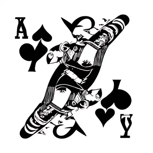 race traitor text black and white simplistic bold rectangle bnwo queen of spades tattoo design idea