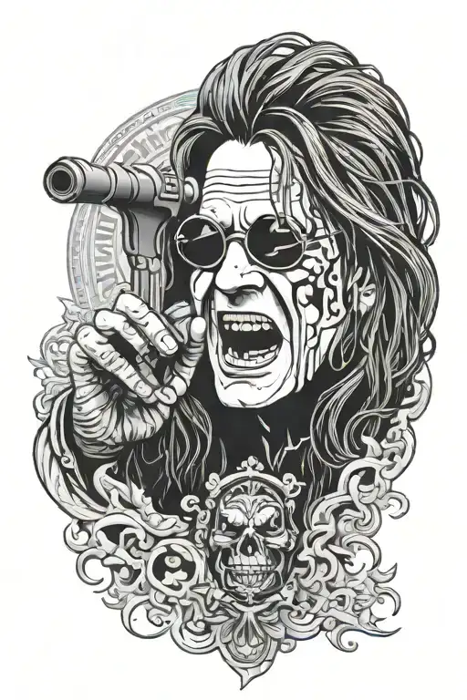 Ozzy osbourne tattoo design idea