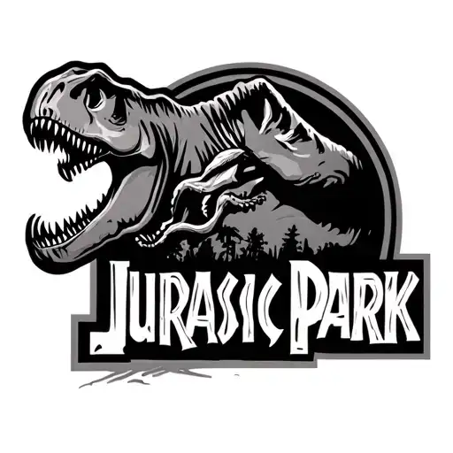 Jurassic Park logo tattoo design idea