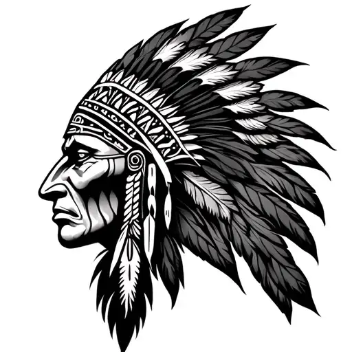 Cherokee Tribal tattoo design idea