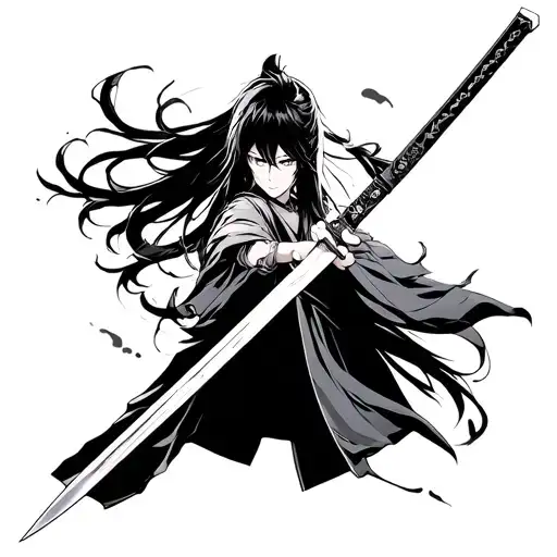 Bleach anime Bankai Senbonzakura Kageyoshi Sword for outer foreigner tattoo design idea