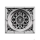 Gothic Cathedral Window tattoo design idea