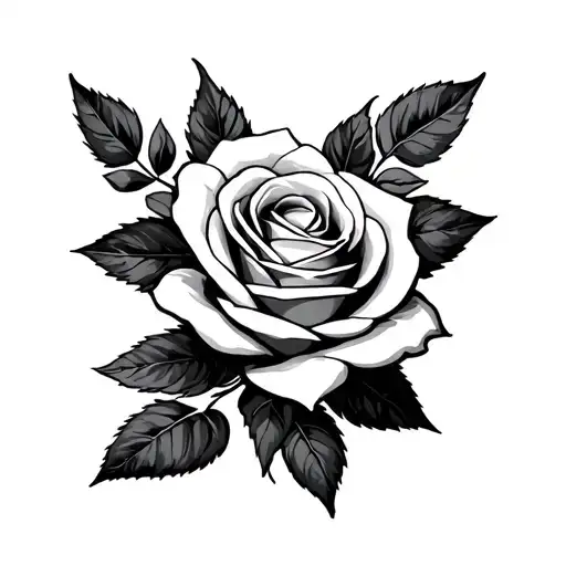 Bjj and a rose tattoo tattoo design idea