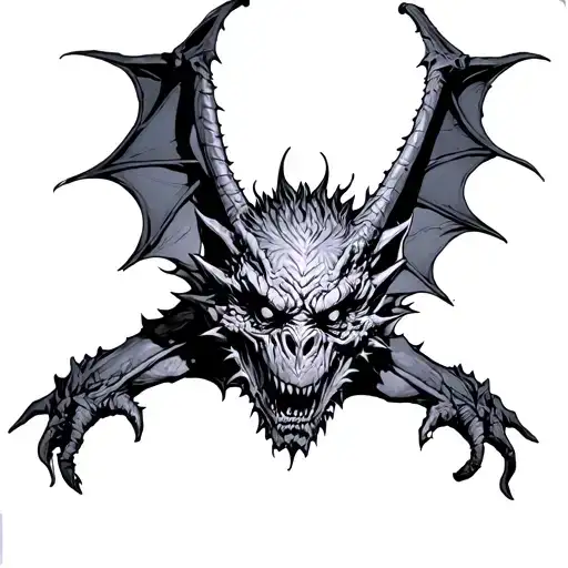 Gothic Gargoyle tattoo design idea
