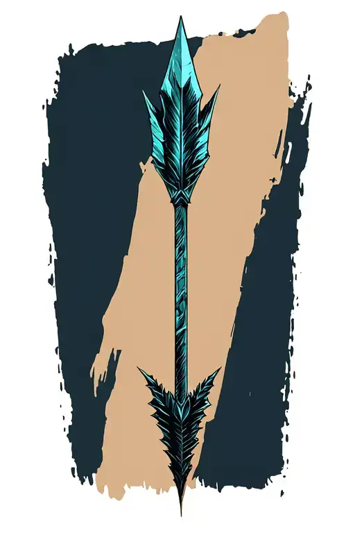arrow no back ground tattoo design idea